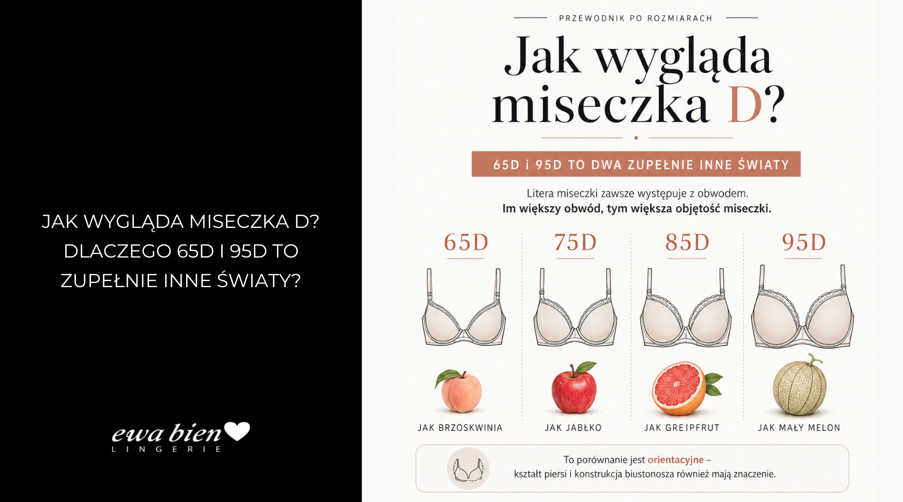 Jak wygląda miseczka D? Dlaczego 65D i 95D to zupełnie inne światy?