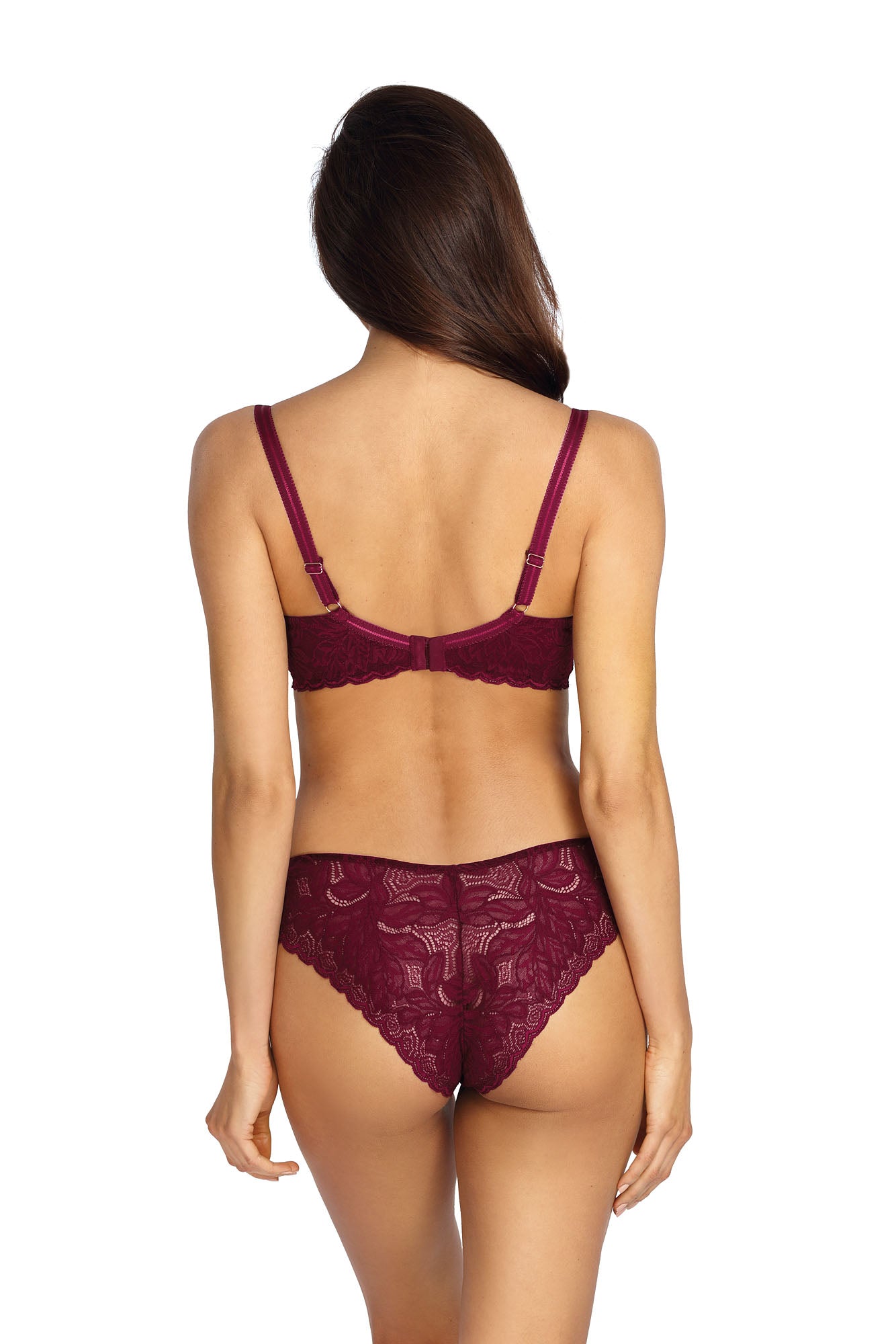 Biustonosz Jasmin bordowy B150 Semi Soft