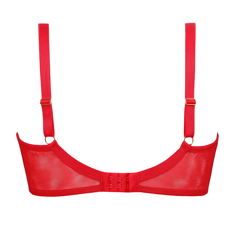 Biustonosz Diamond czerwony B150 Semi Soft