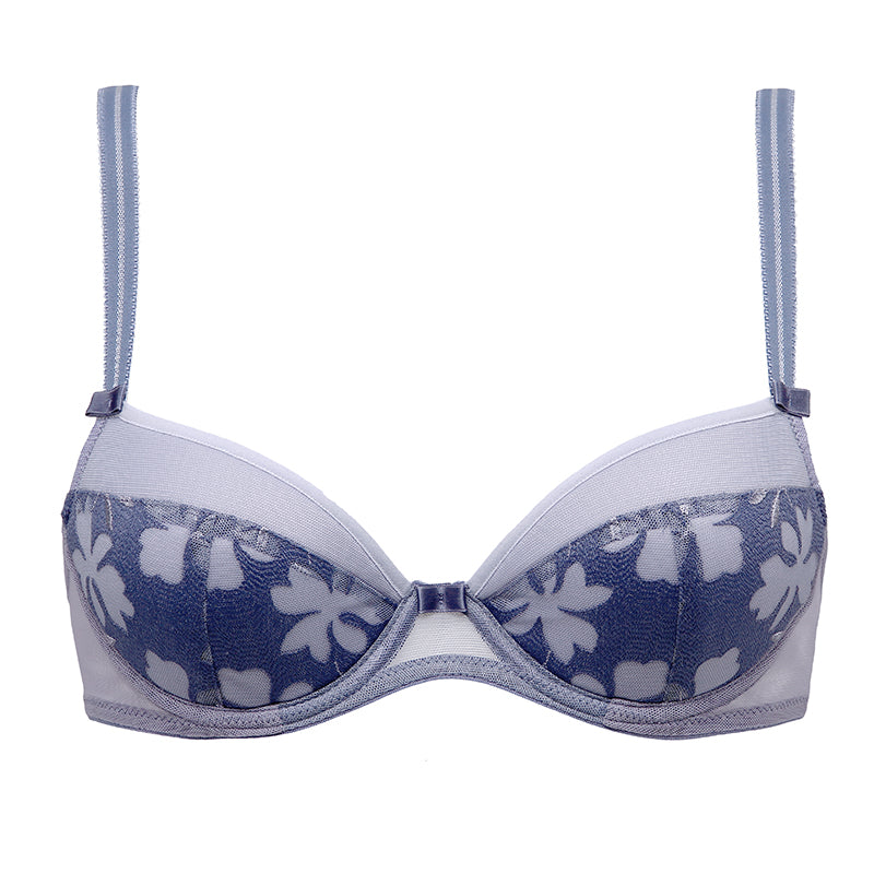 Biustonosz Laura niebieski B214 Push Up