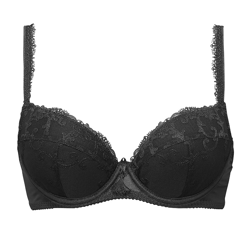 Biustonosz Sybila czarny B214 Push Up