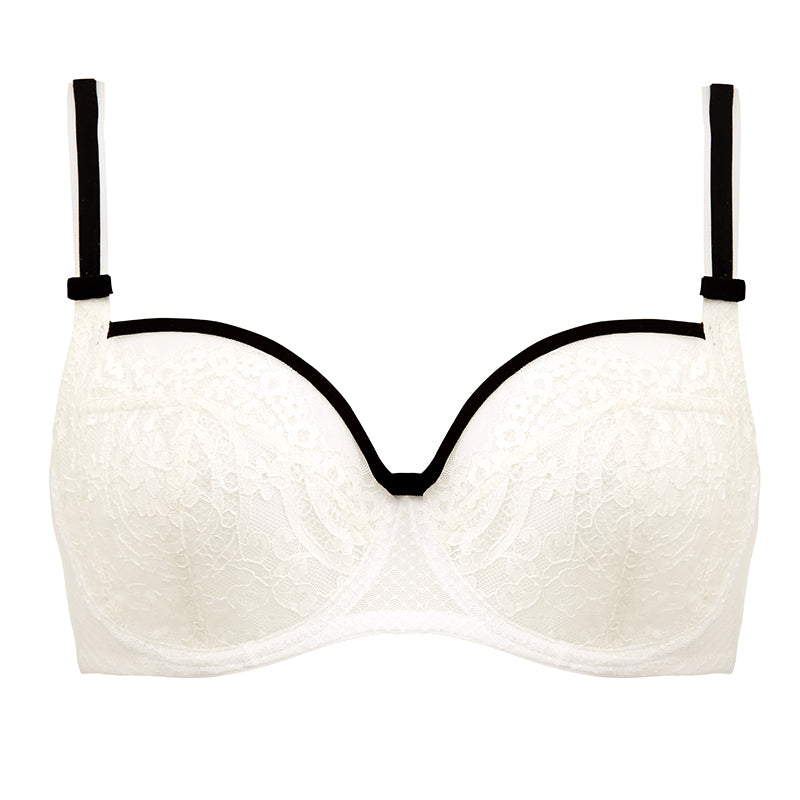 Biustonosz Blanche śmietankowo-czarny B104 Soft