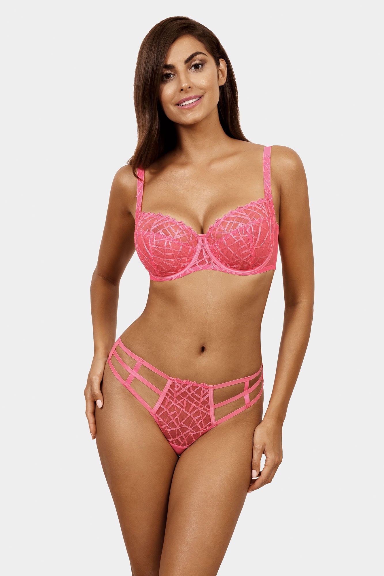 Biustonosz Diamond różowy B104 Soft