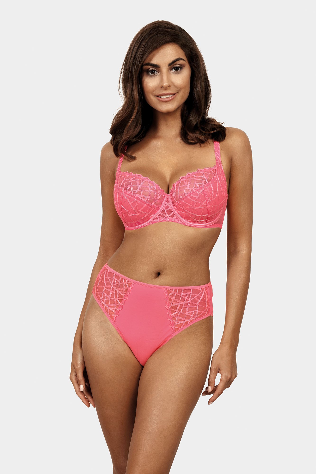 Biustonosz Diamond różowy B150 Semi Soft