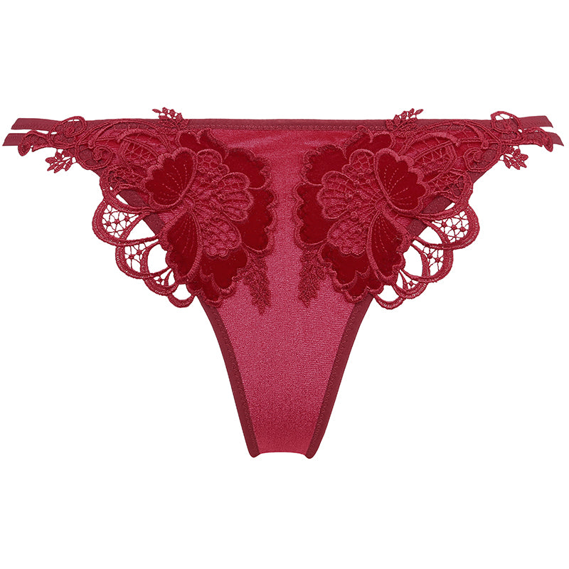 Stringi Dolores bordowe C202