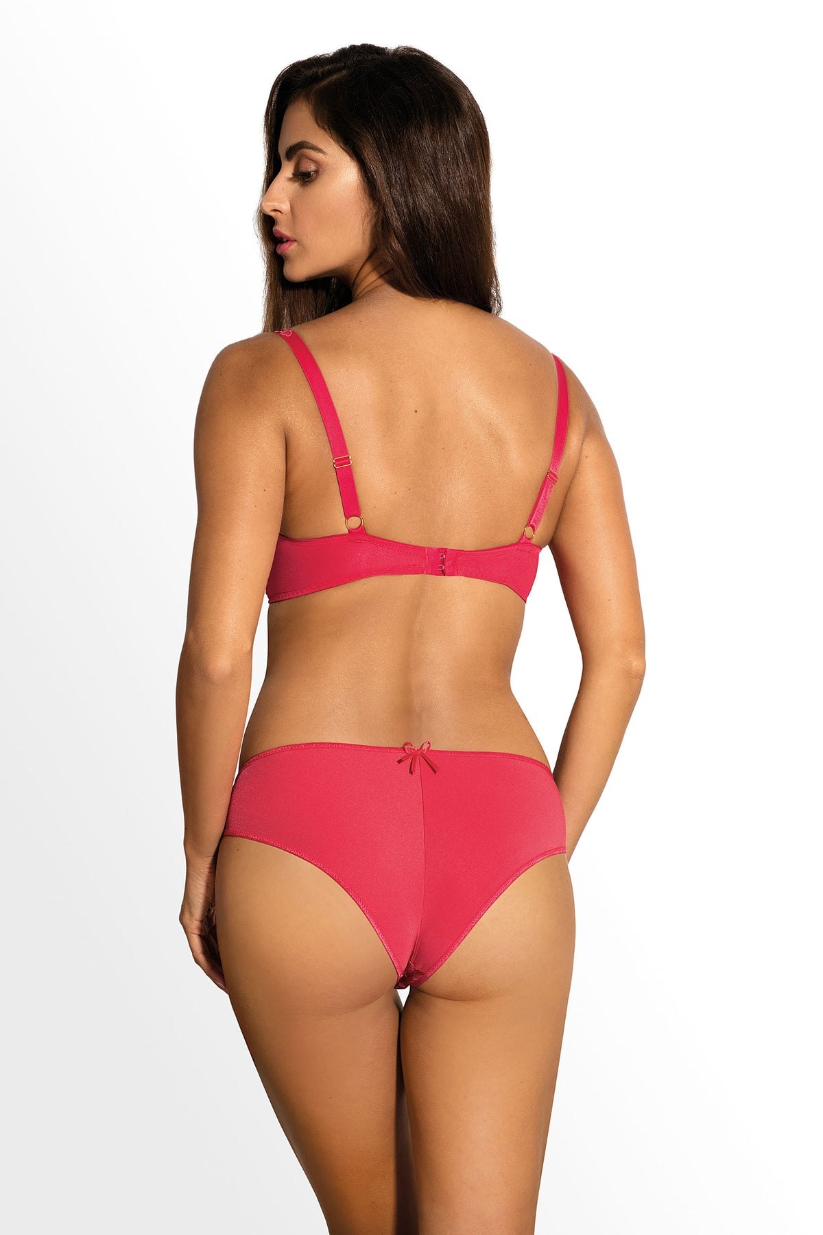 Biustonosz Latona malinowy B214 Push Up