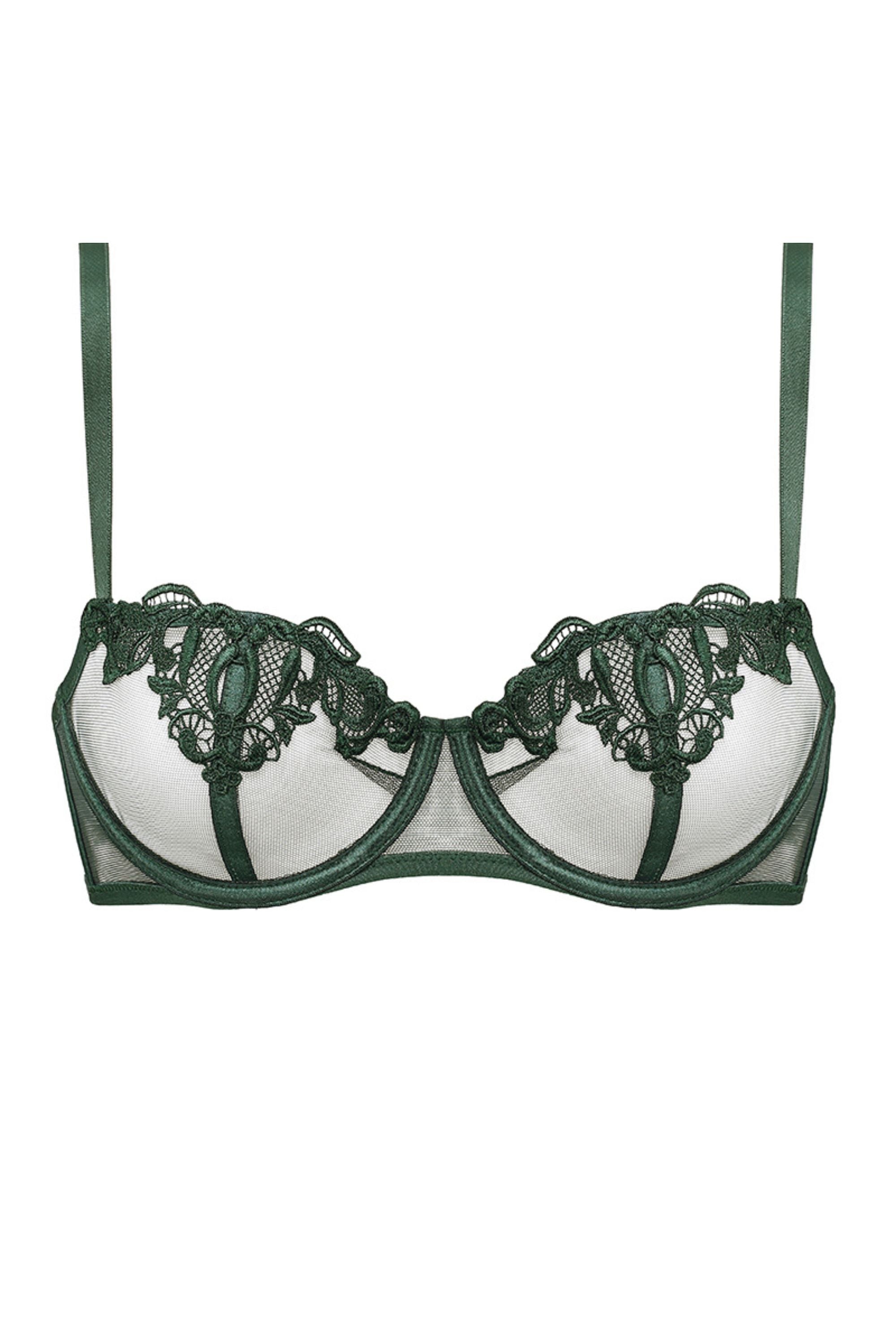 Biustonosz Lea zielony B139 Soft Balconette
