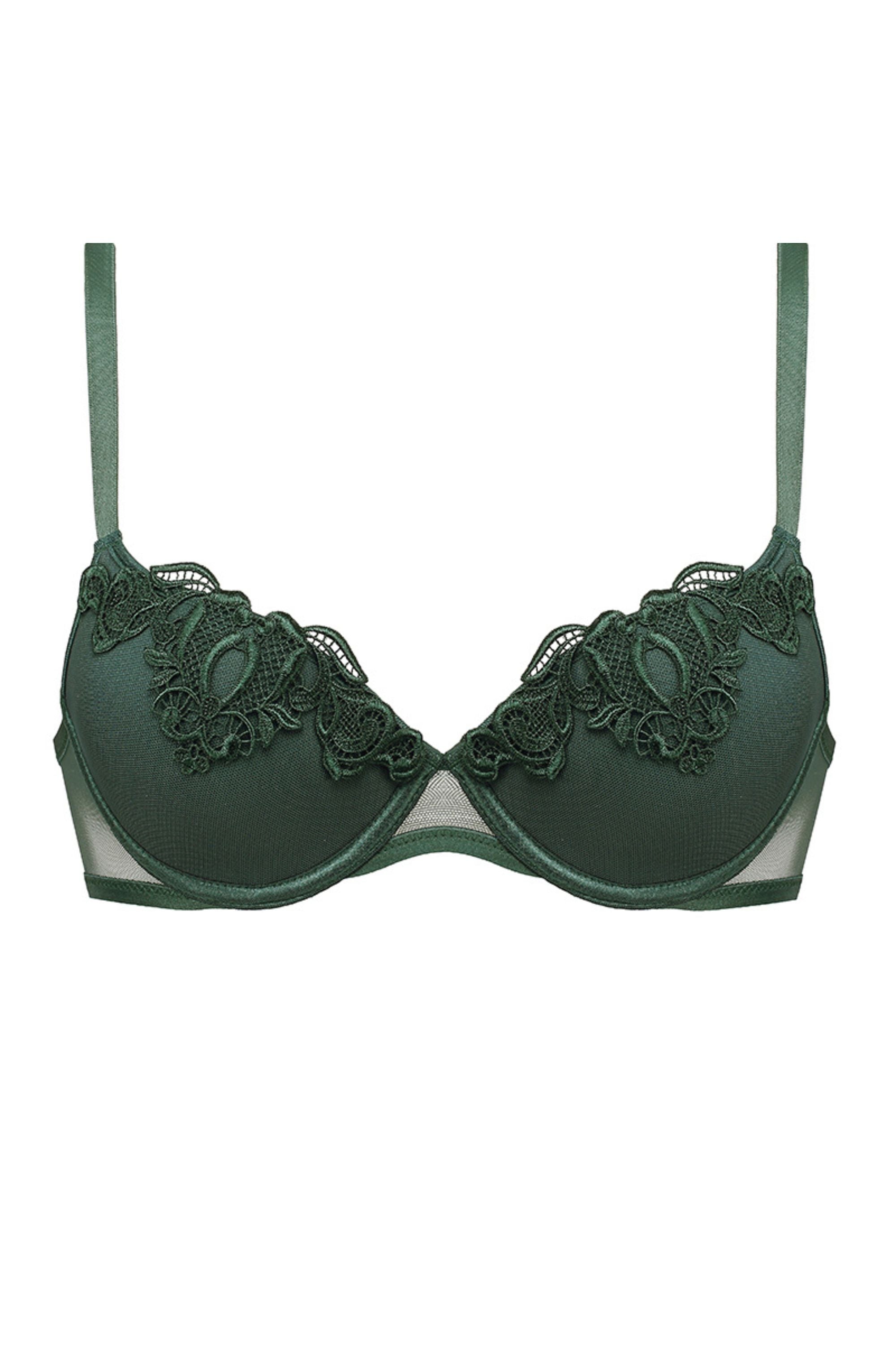 Biustonosz Lea zielony B312 Push Up