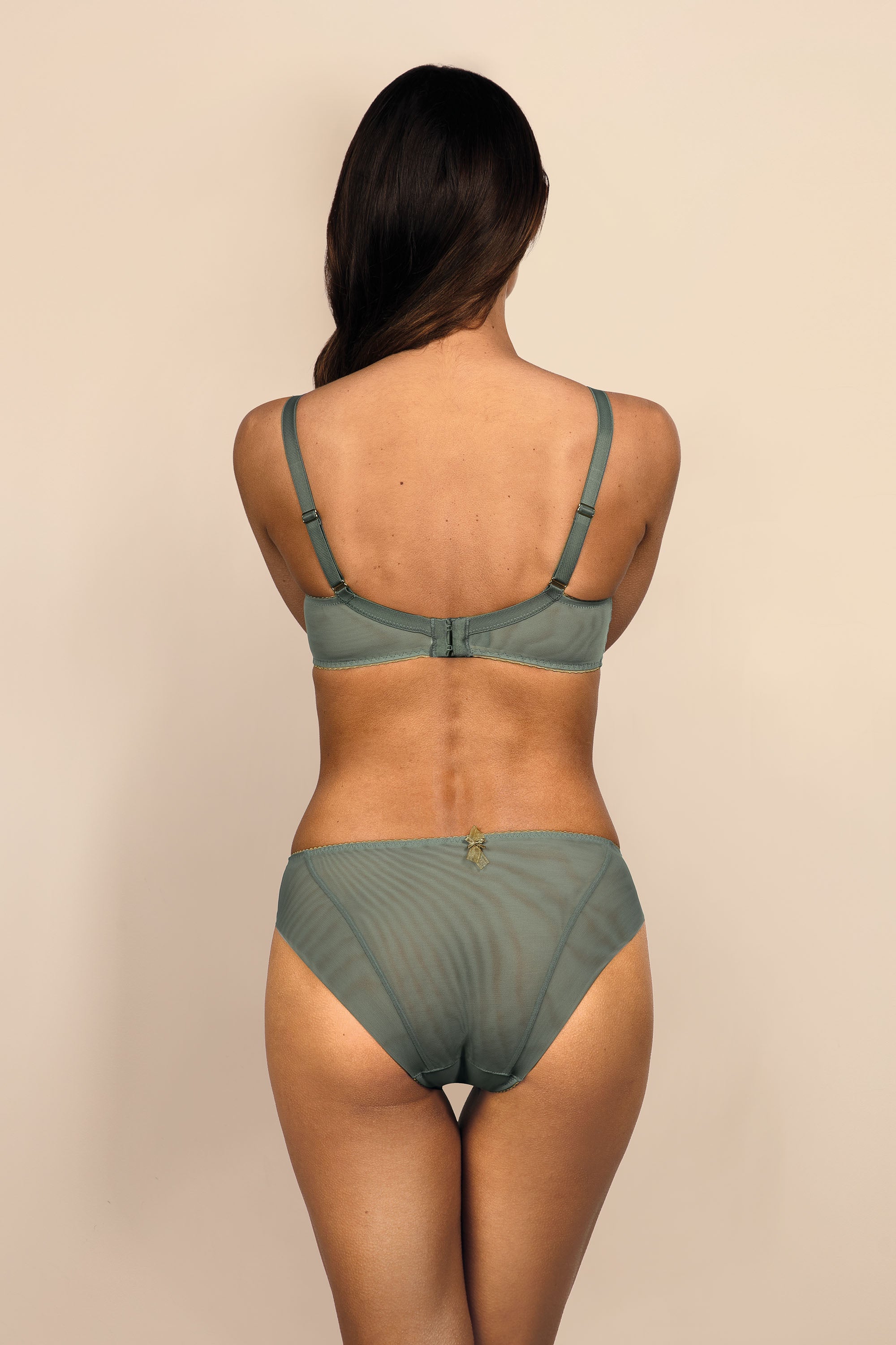 Biustonosz Natali niebiesko-szary B214 Push Up