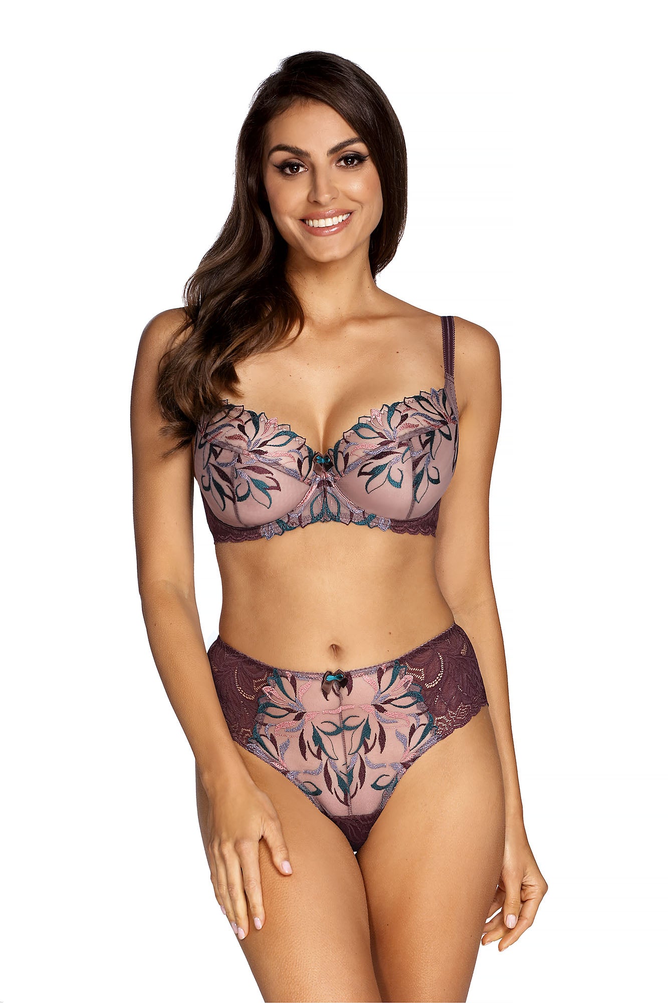 Biustonosz Jasmin brązowy B103 Soft