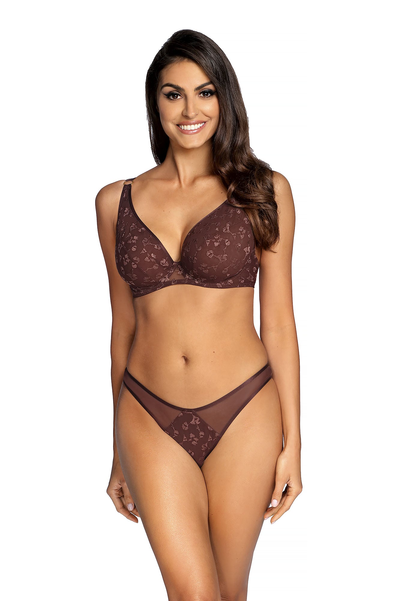 Biustonosz Almas brązowy B801 Soft Bralette