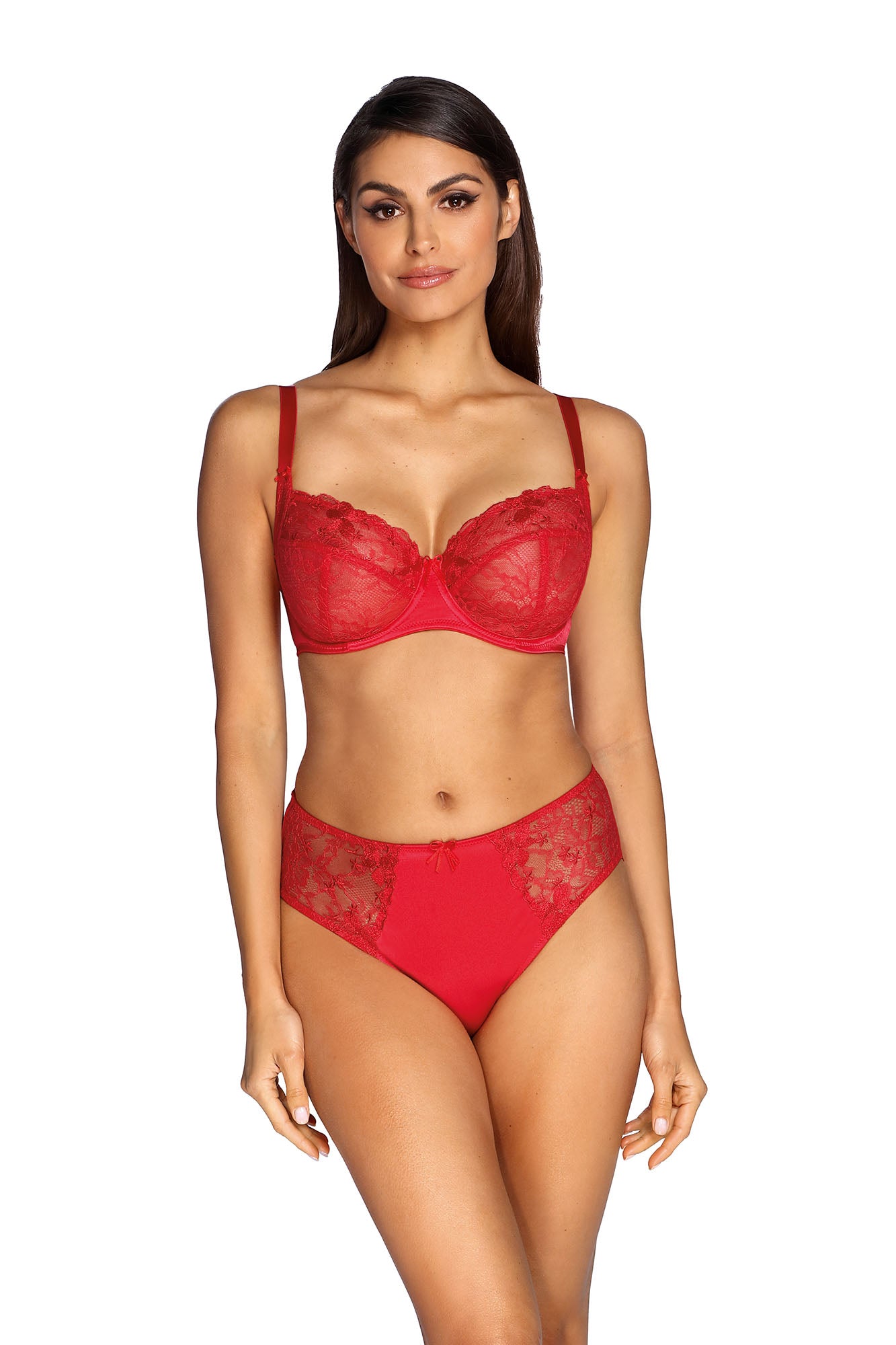 Biustonosz Aisha czerwony B104 Soft