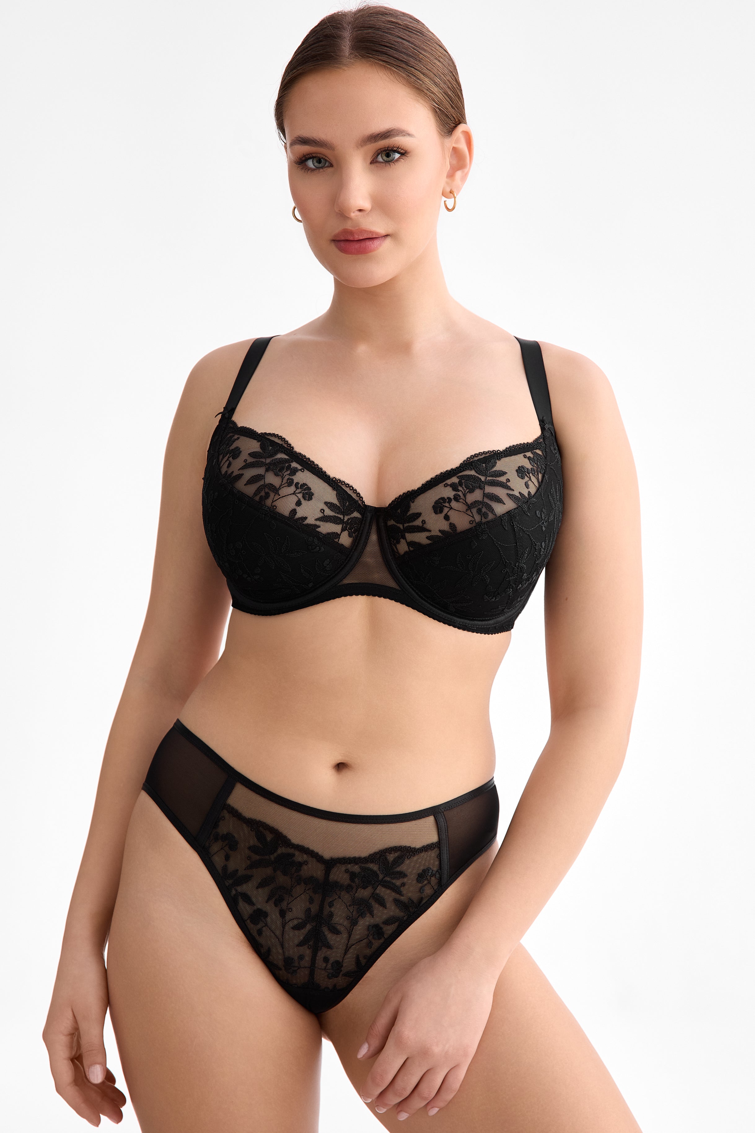 Biustonosz Fiora czarny B150 Semi Soft