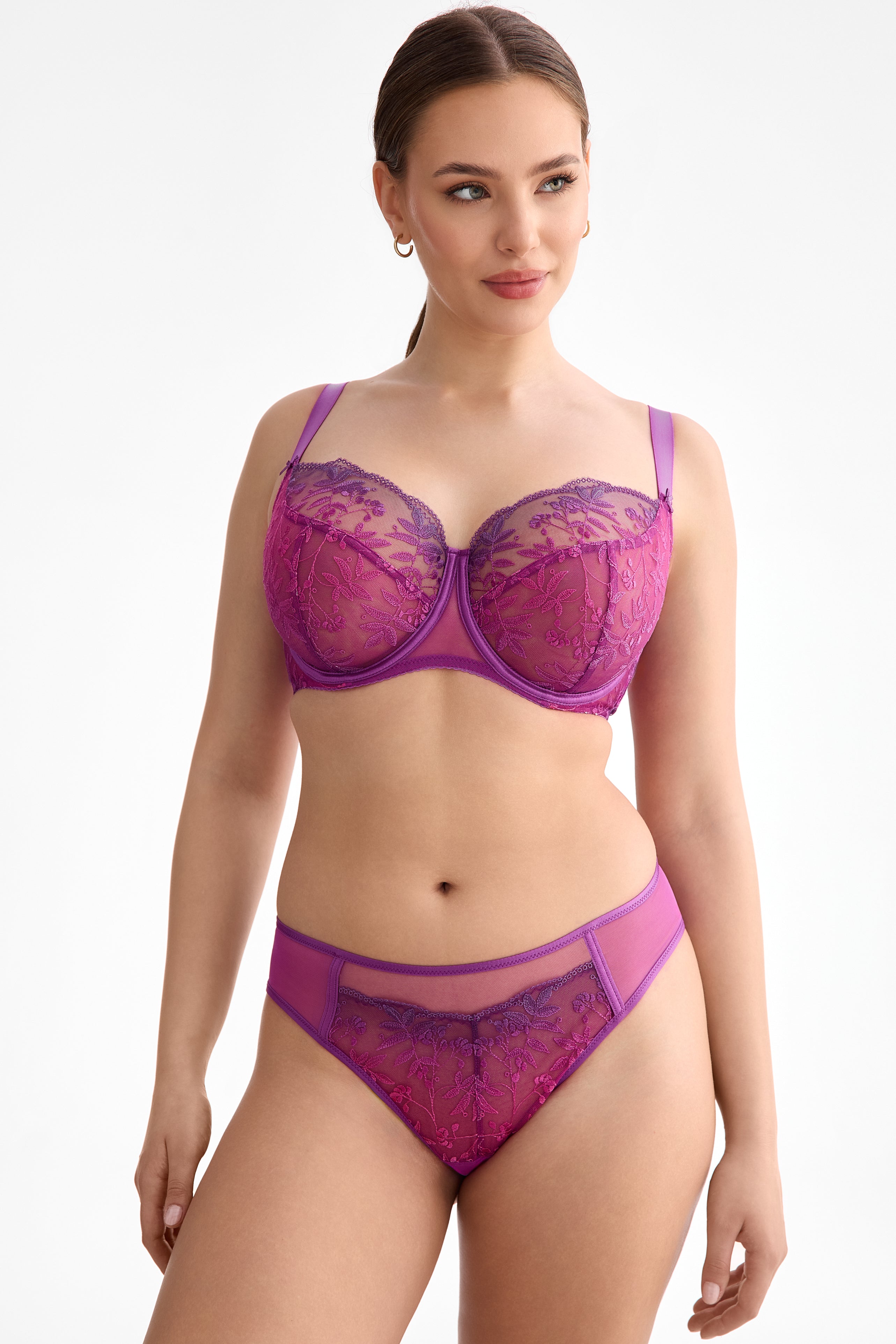 Biustonosz Fiora fuksja-ombre B171 Soft