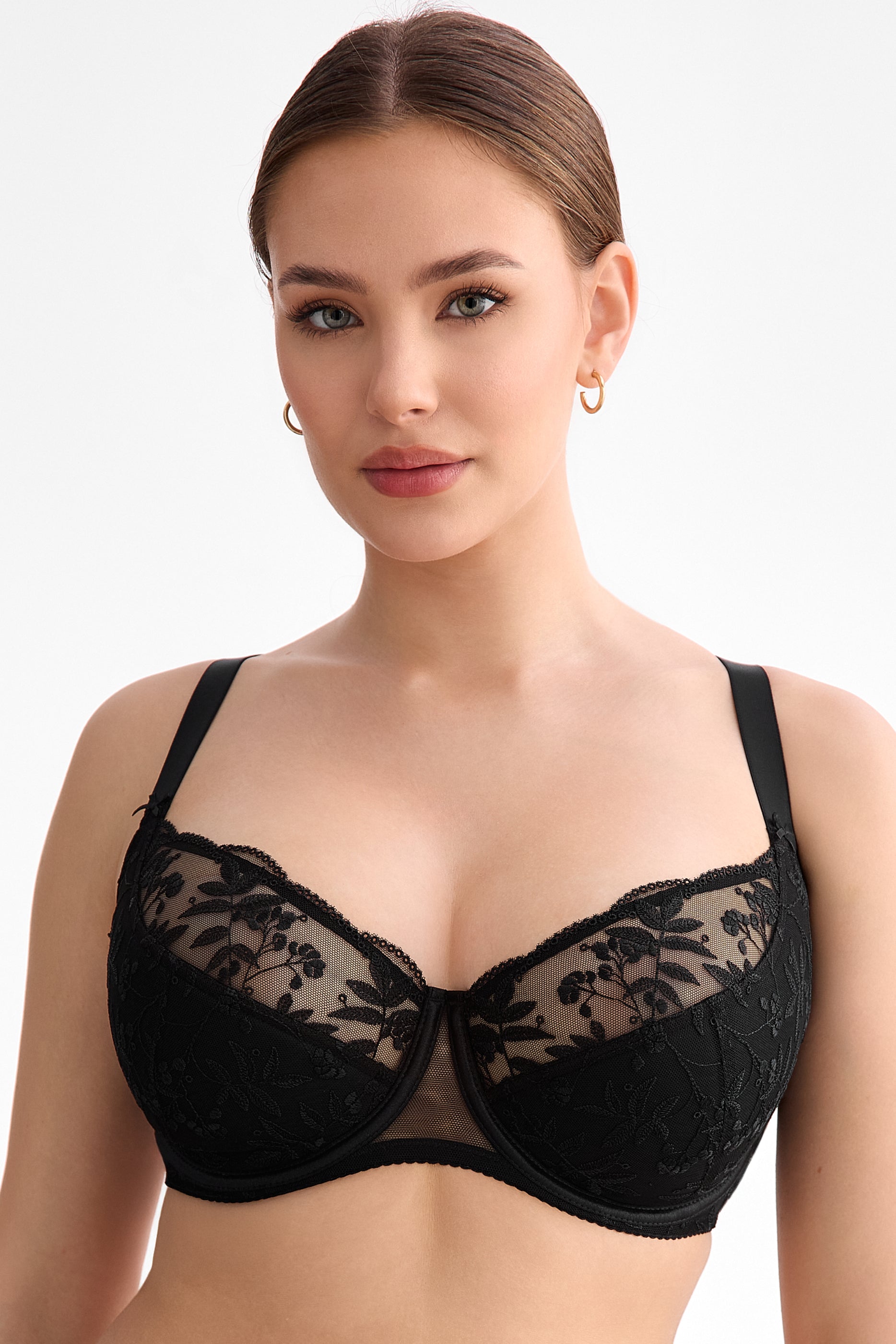 Biustonosz Fiora czarny B150 Semi Soft
