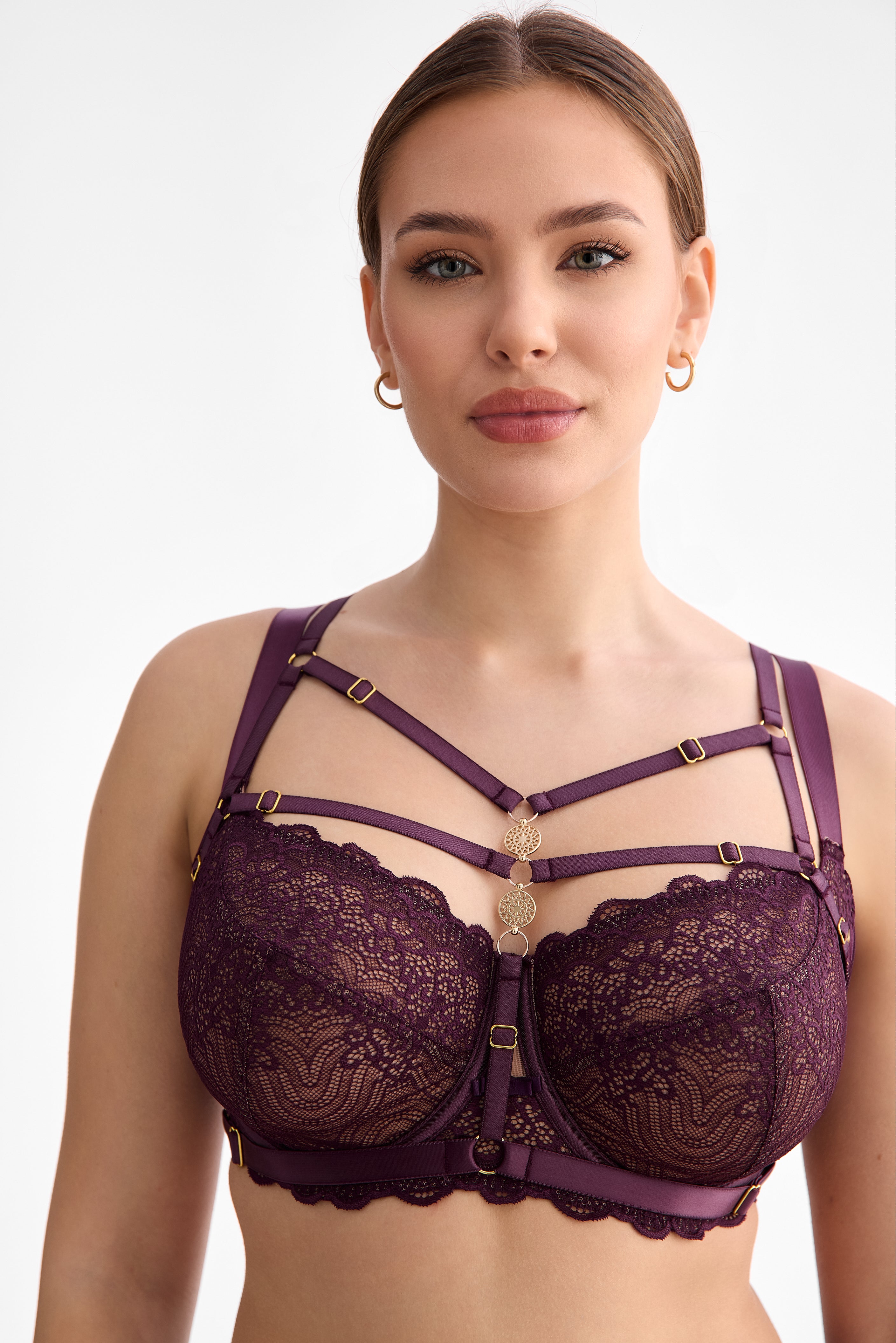 Harness Maribel One Size ciemna śliwka