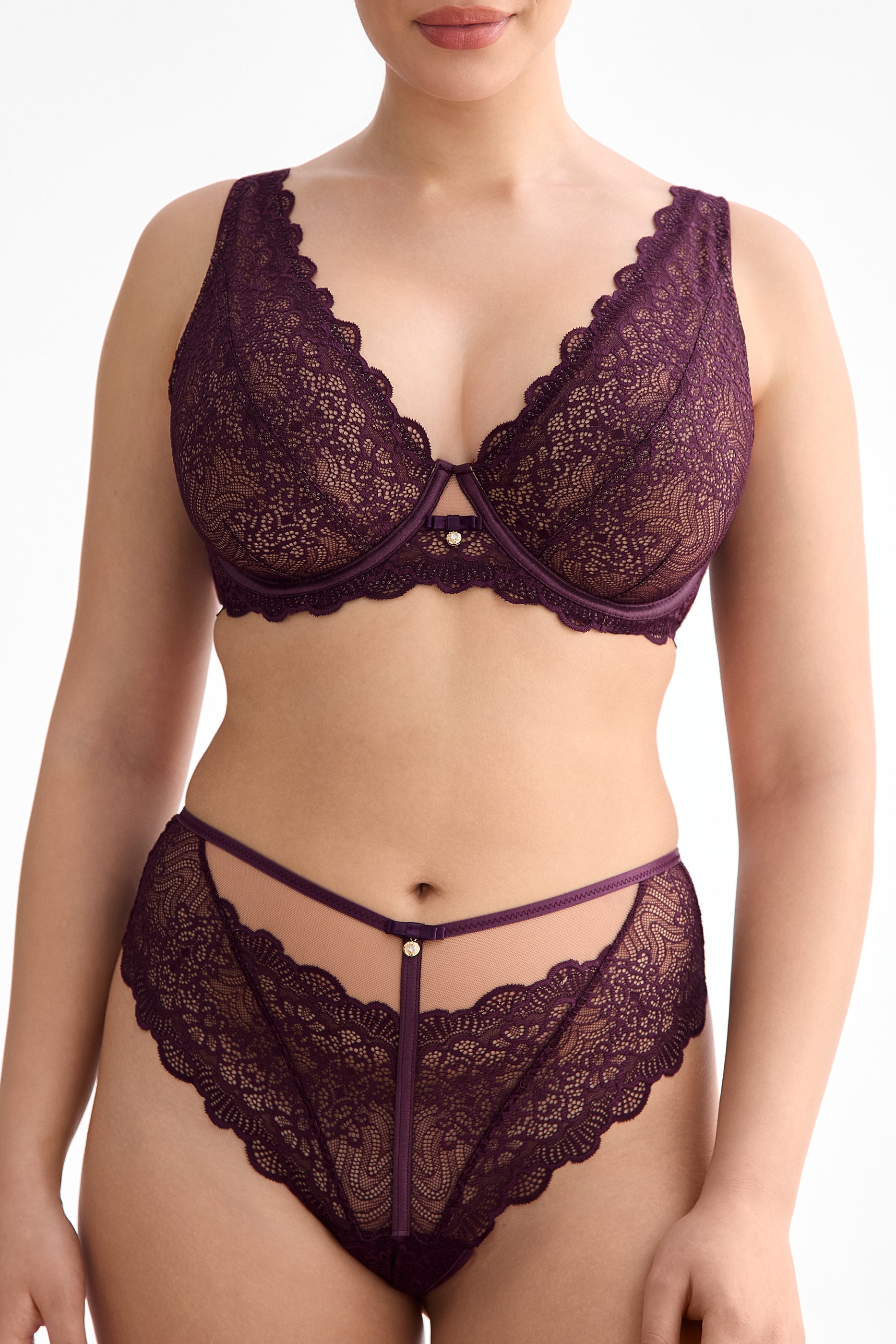 Biustonosz Maribel ciemna śliwka B862 Soft Bralette