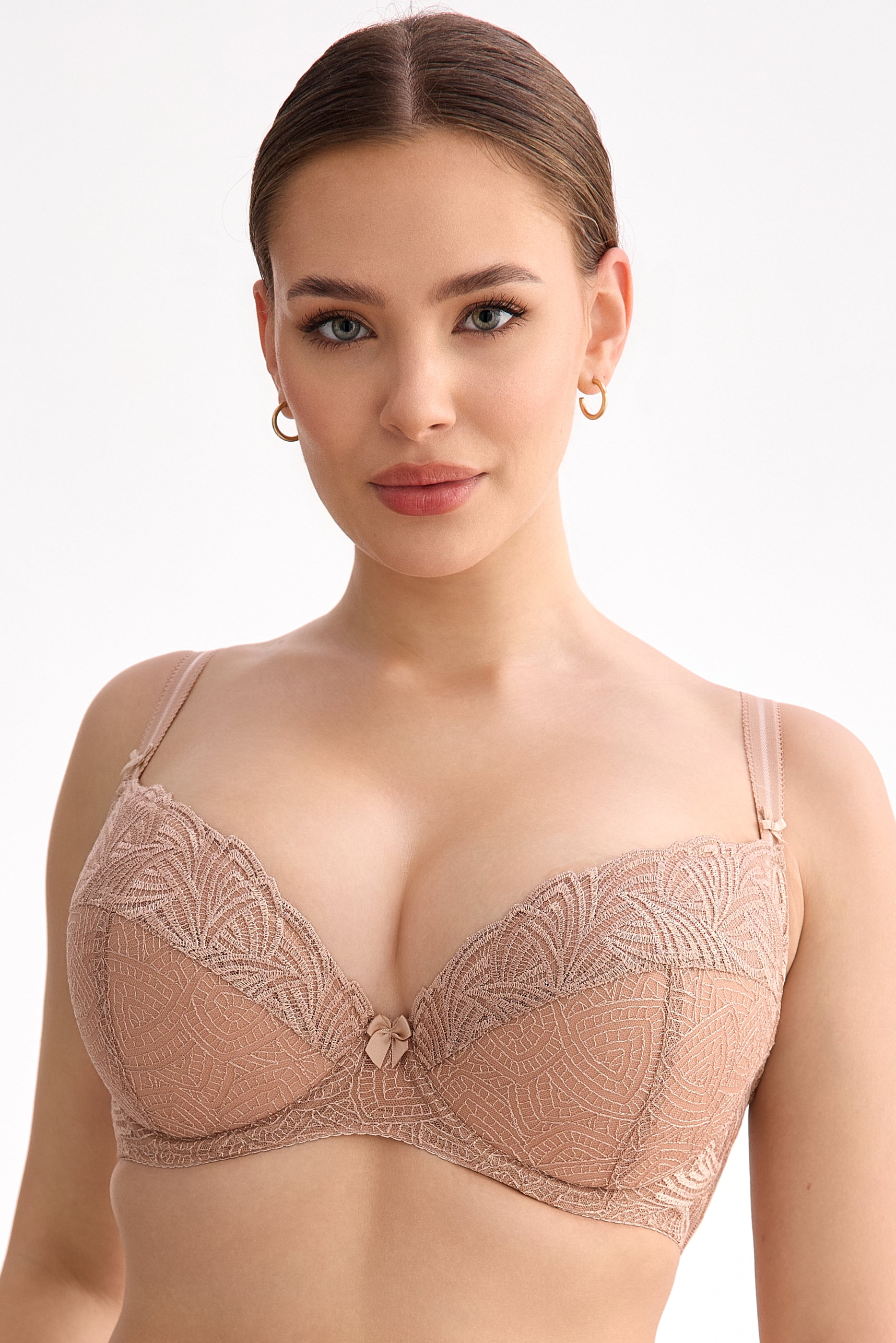 Biustonosz Rina beżowy B214 Push Up