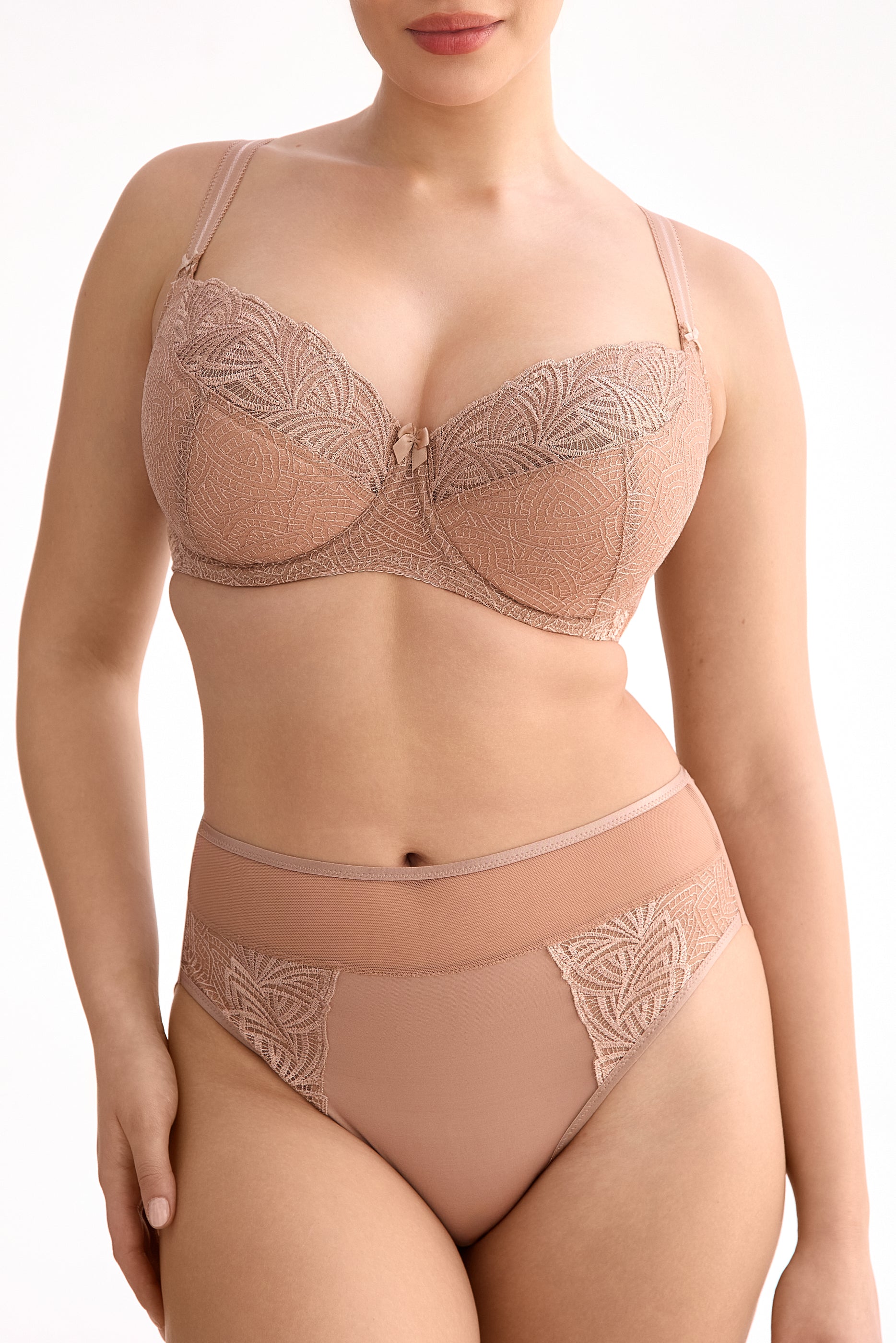 Biustonosz Rina beżowy B150 Semi Soft