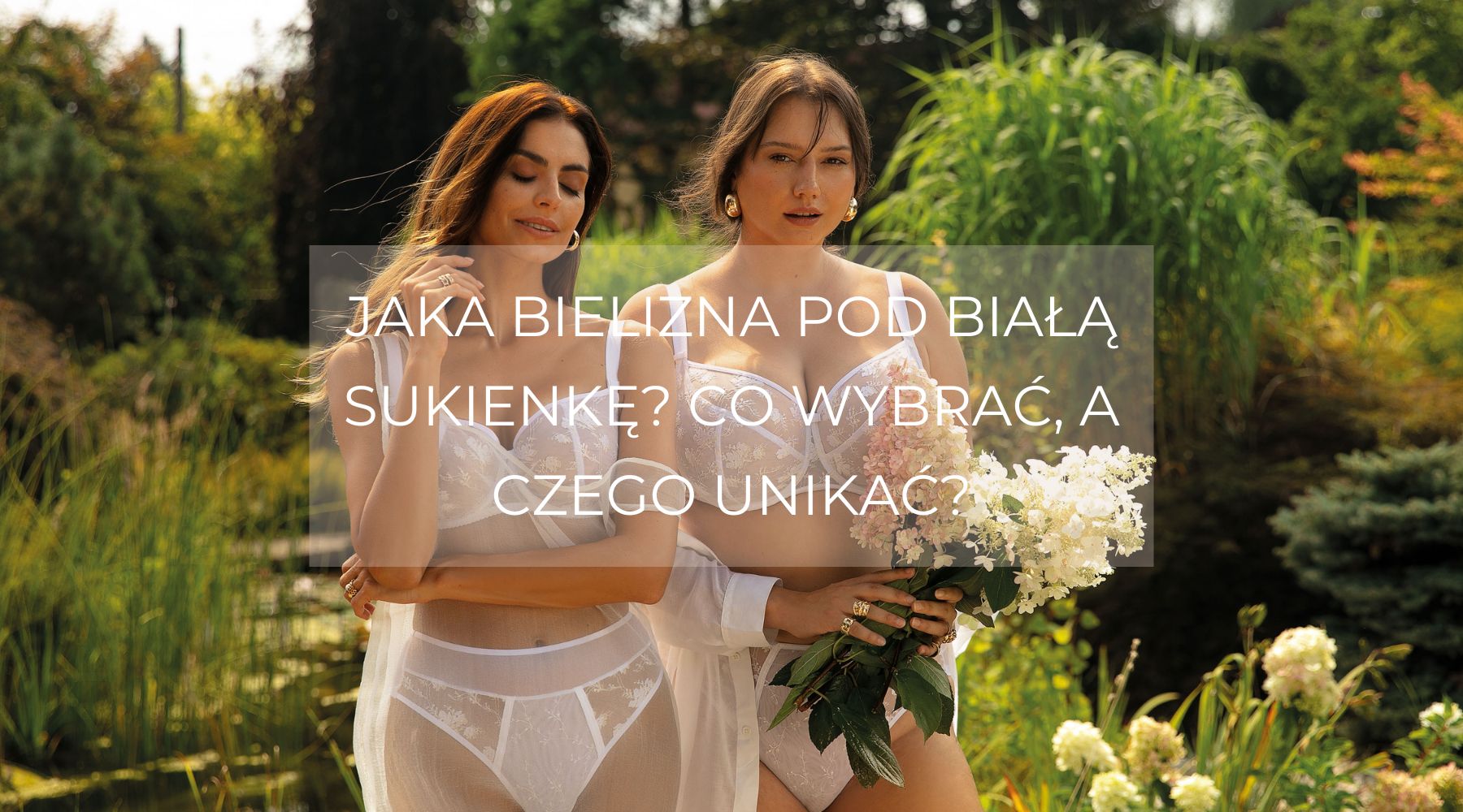 bielizna pod białą sukienkę