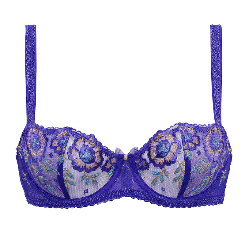 Biustonosz Gloria fioletowy B139 Soft Balconette