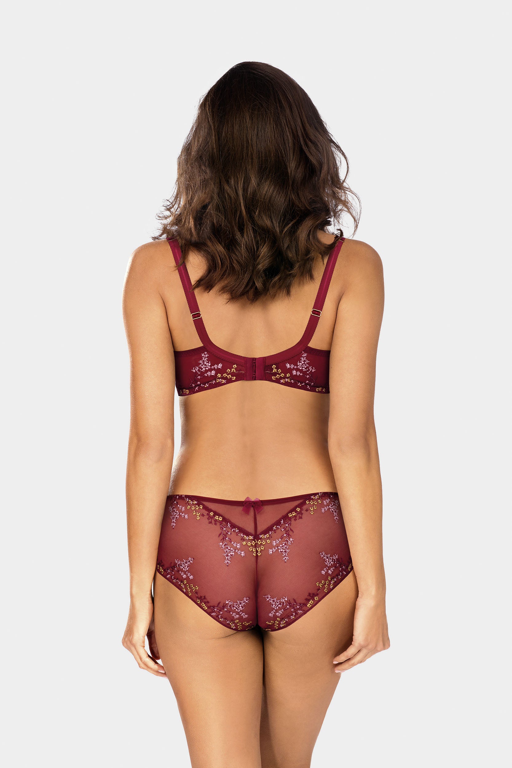 Biustonosz Sansa bordowy B139 Soft Balconette