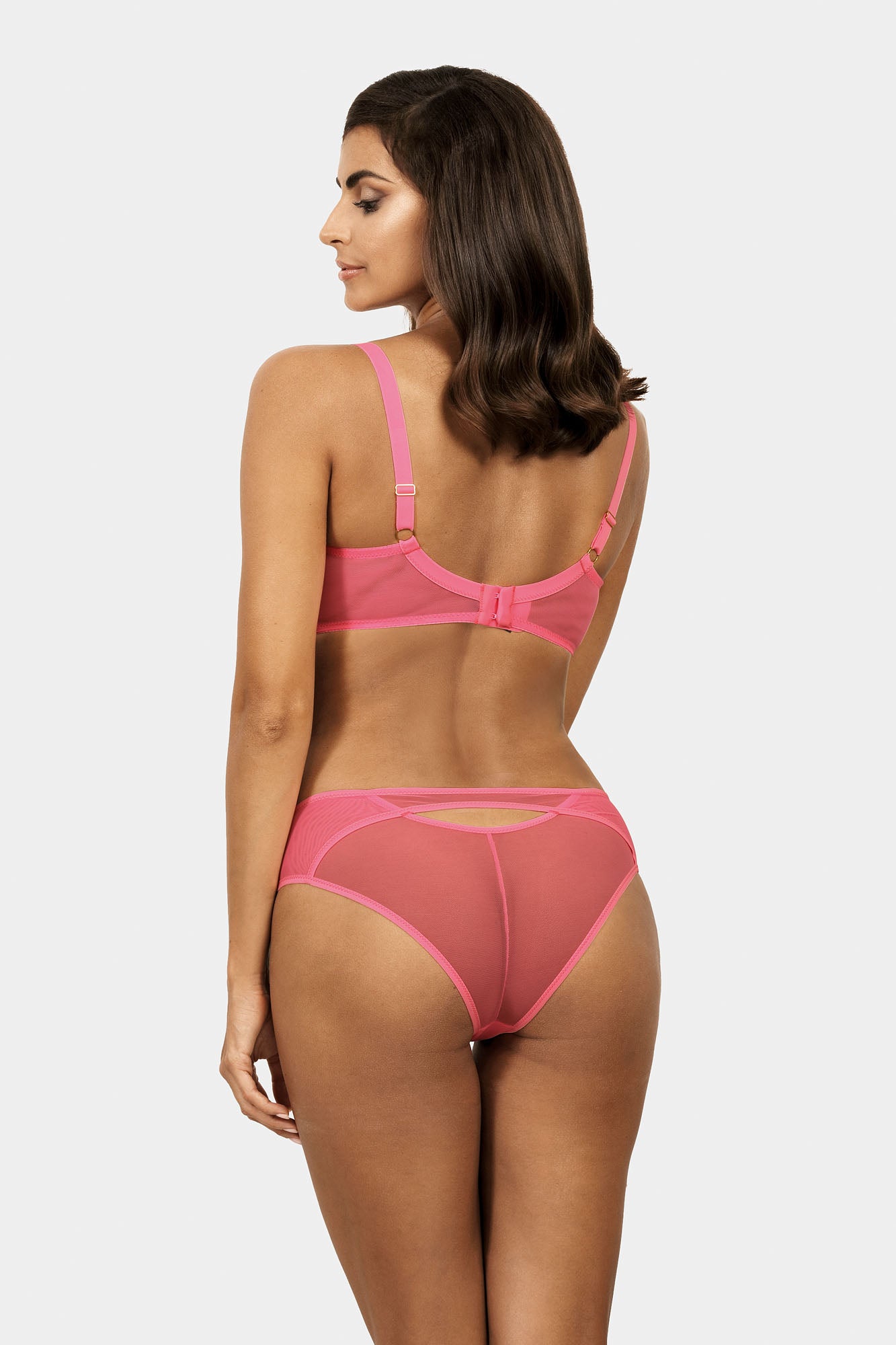 Biustonosz Diamond różowy B214 Push Up