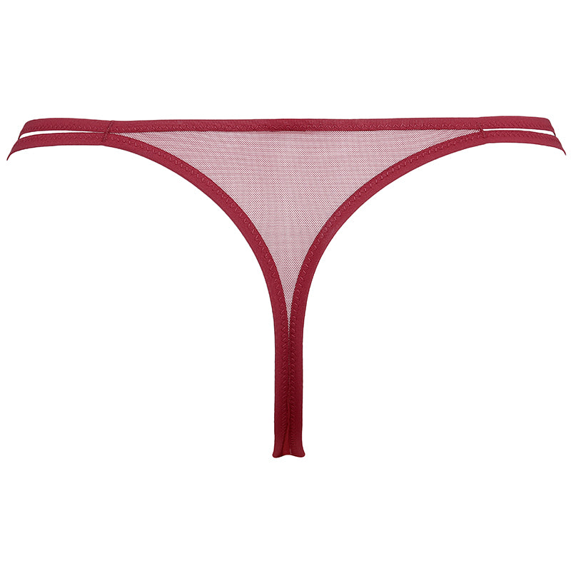 Stringi Dolores bordowe C202