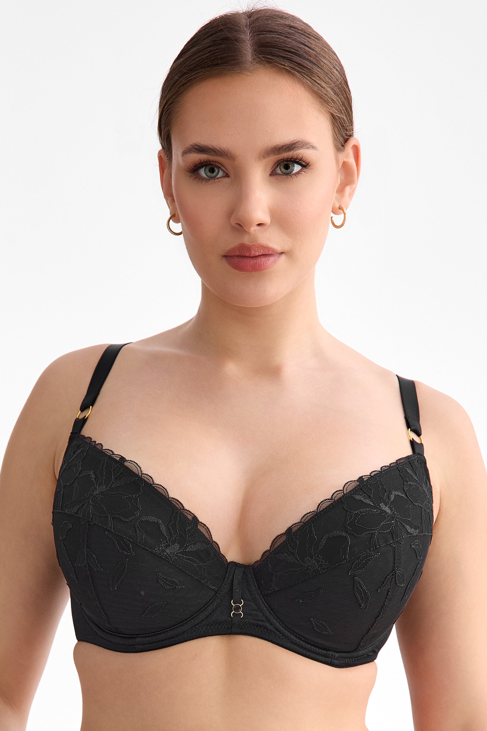 Biustonosz Emma czarny B214 Push Up