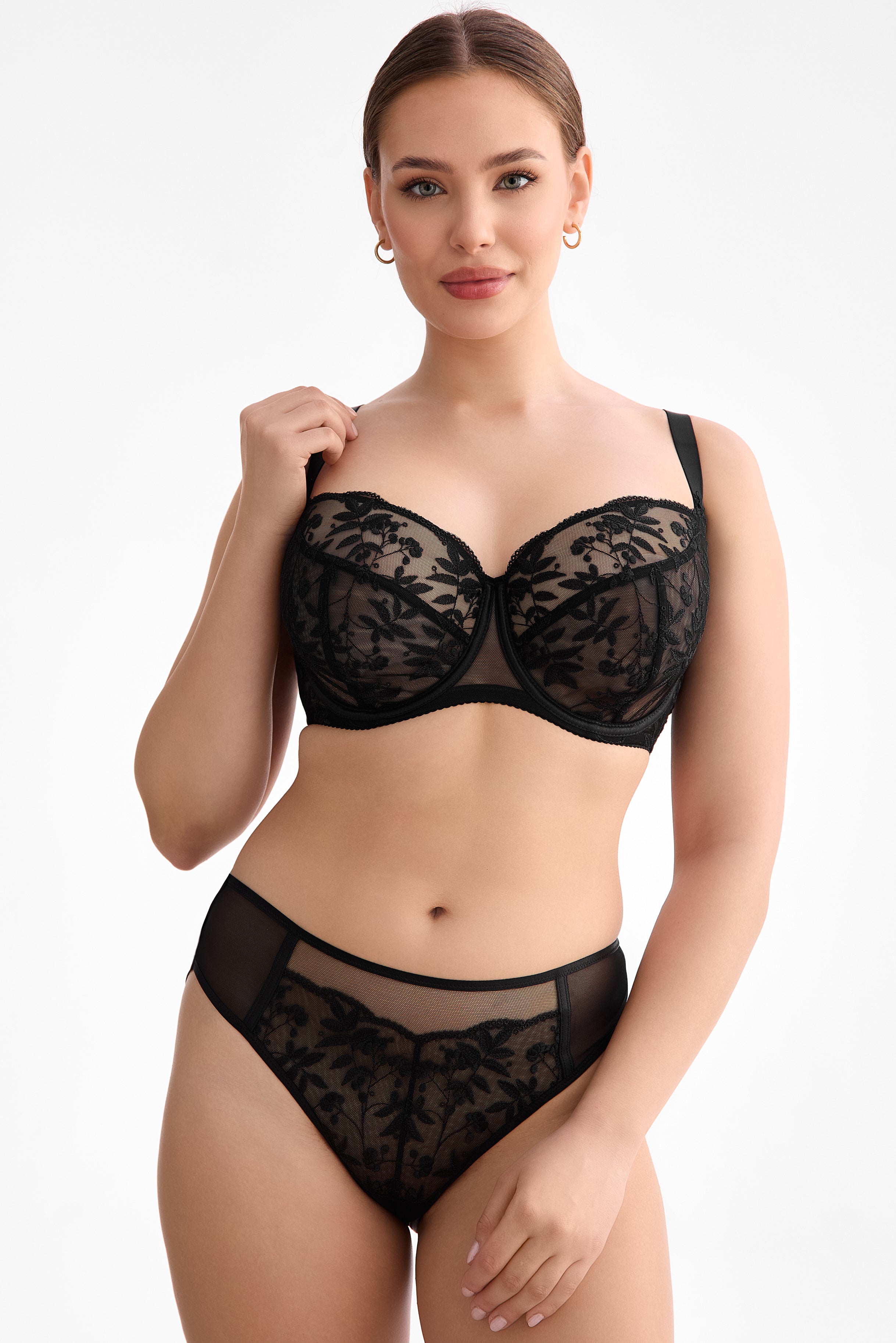 Biustonosz Fiora czarny B171 Soft