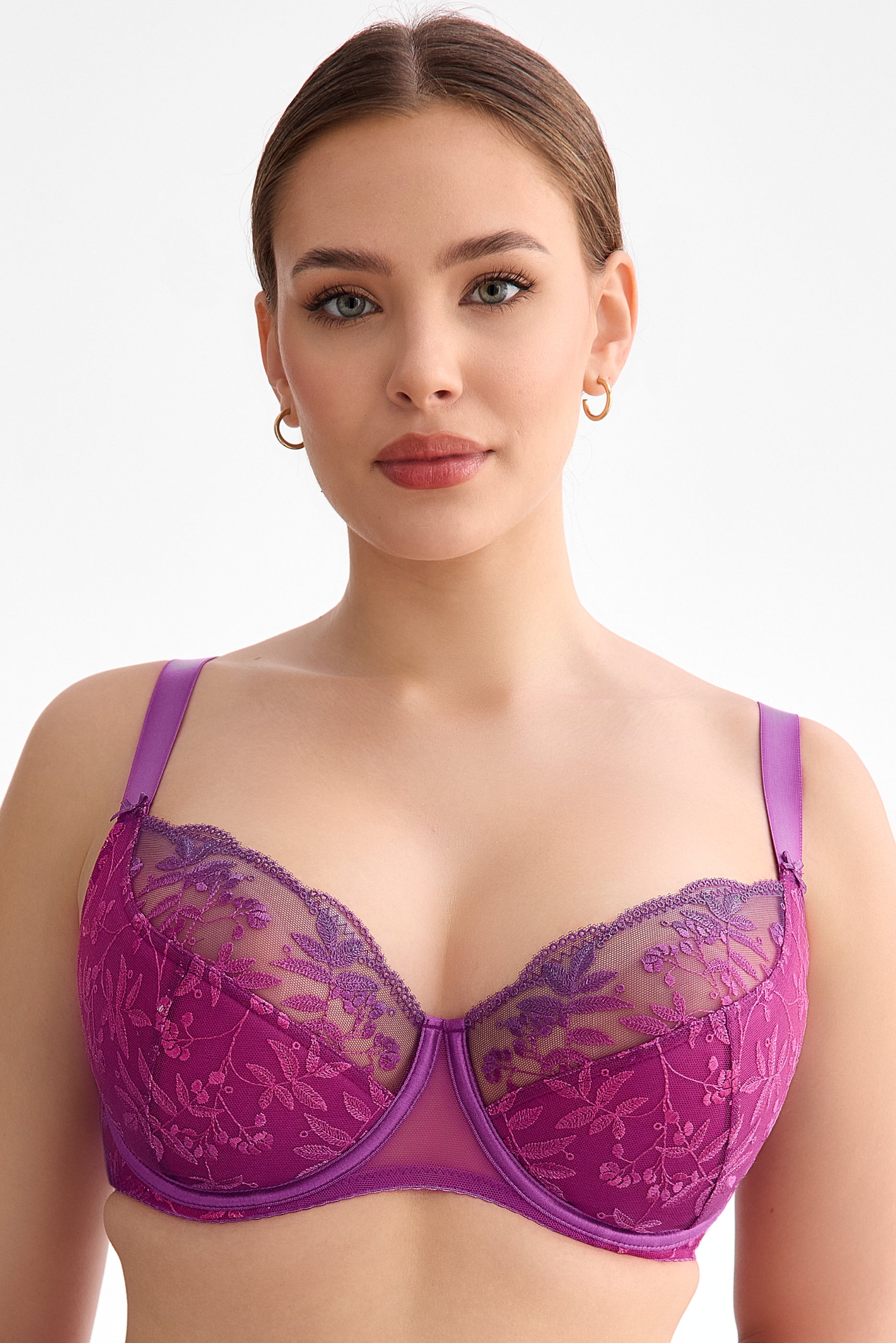 Biustonosz Fiora fuksja-ombre B150 Semi Soft