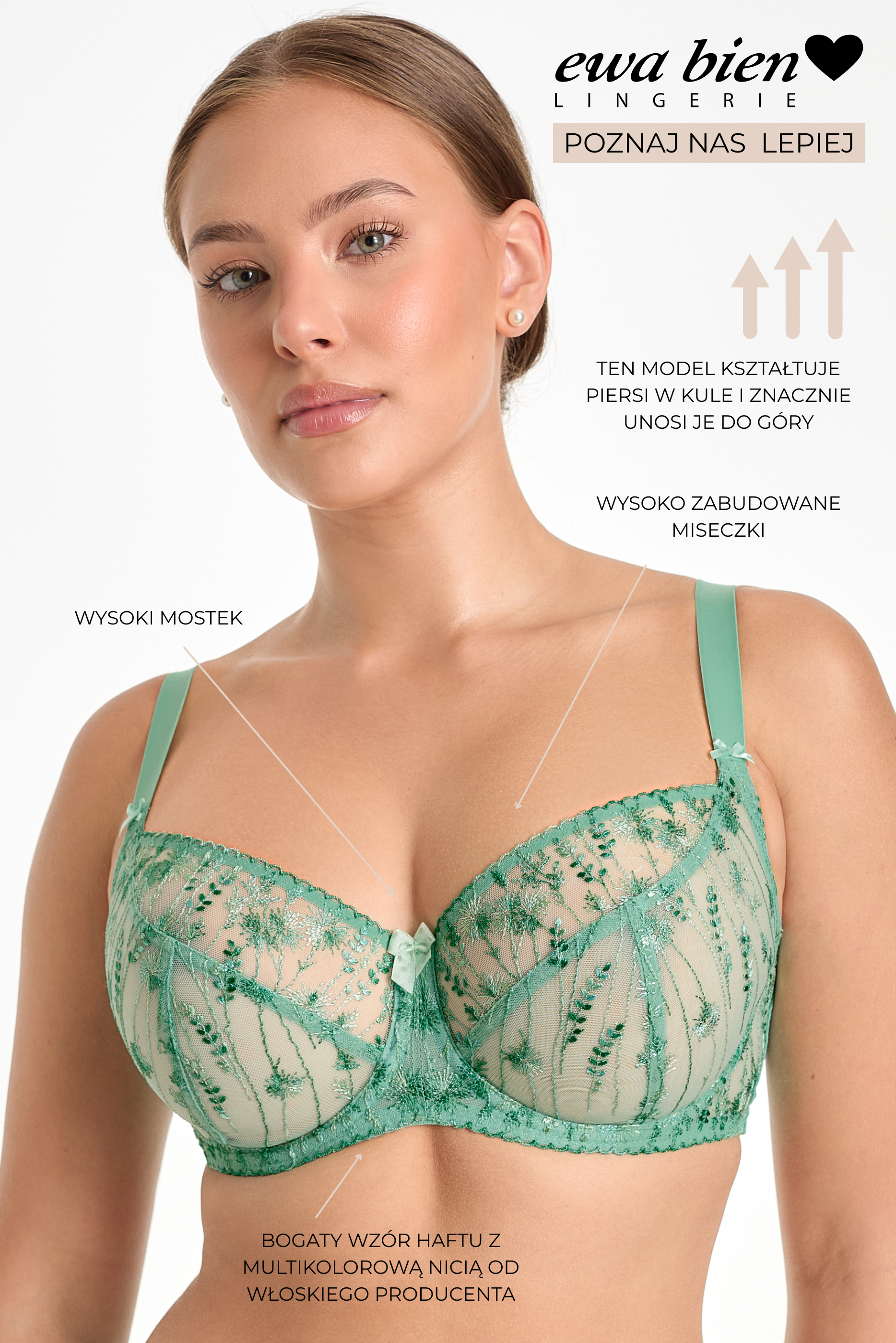 Biustonosz Sovana zielony B161 Soft